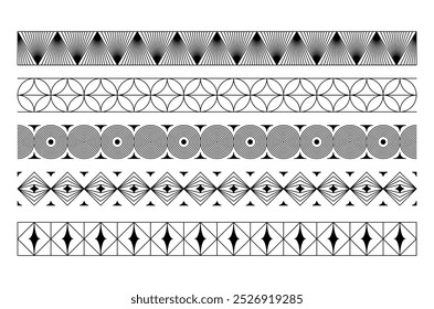 Vector set of design elements  in simple linear style - border logo design elements and frames for stories, posts, prints, Chinese New Year frames and vector illustrations
