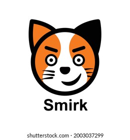 Vector Set Design Emoticon Reaction Face Cat