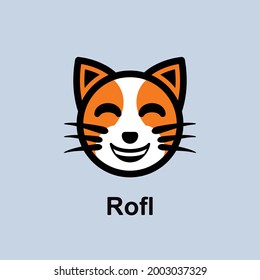 Vector Set Design Emoticon Reaction Face Cat