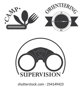 vector set of design small tourist logos