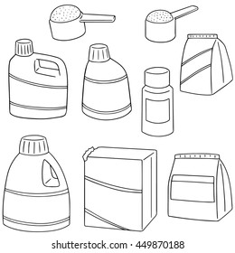 vector set of detergent