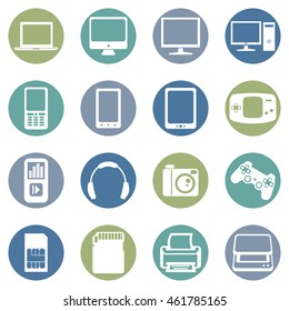 Vector Set of Devices Icons