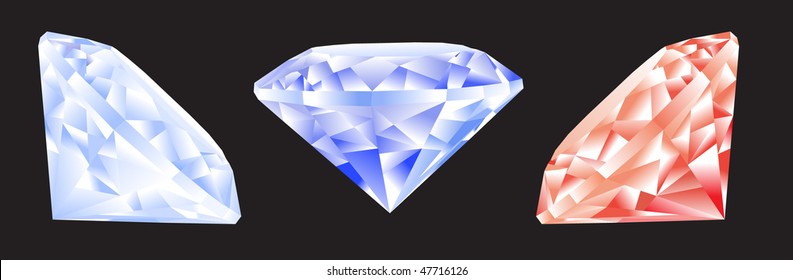 vector set of diamonds