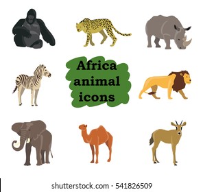 Vector set of different animals
