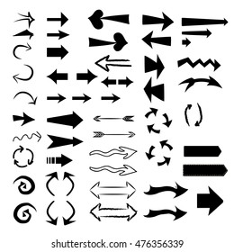 Vector set of different arrows