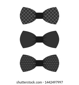 Vector Set Different Black Bow Ties Stock Vector (Royalty Free ...