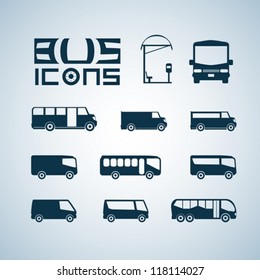 Vector set of different bus