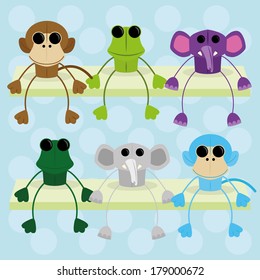 Vector Set Of Different Cute Characters Isolated
