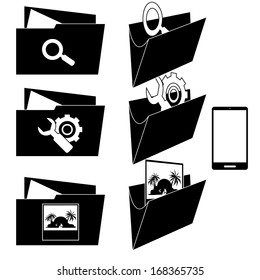 Vector Set Of Different Folder Icon Templates