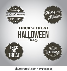 Vector Set Of Different Halloween Elements