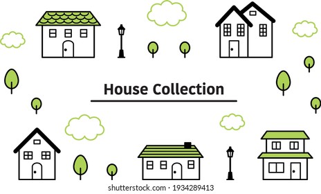 Vector set of different house