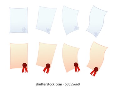 Vector set of different letters