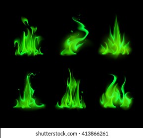 Green Fire High Res Stock Images Shutterstock