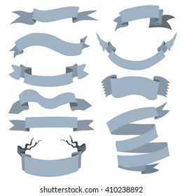 Vector Set of  Different Ribbons for Your Text.  