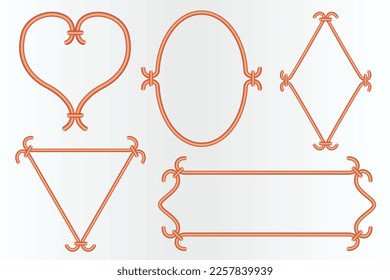 Vector set of different wire frame.