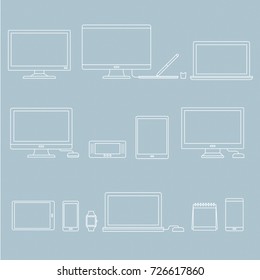 Vector set of digital devices