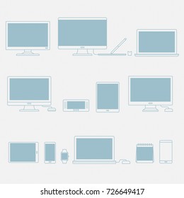 Vector set of digital devices