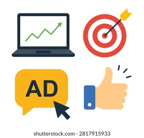 Vector Set of Digital Marketing Icon