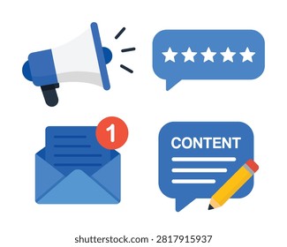 Vector Set of Digital Marketing Icon