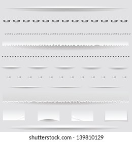 Vector Set of Dividers for Your Web Design