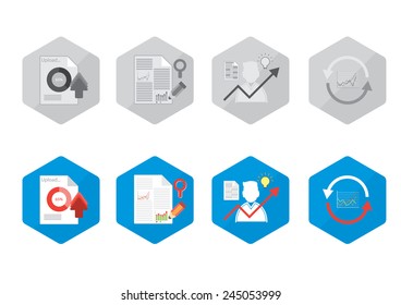 Vector Set Document Icon 