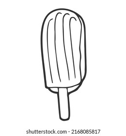 vector set of doodle ice cream. Hand-drawn clip art