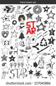 vector set - doodles - star