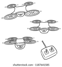 vector set of drone