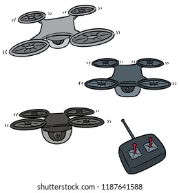 vector set of drone