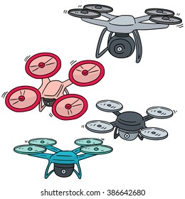 vector set of drone