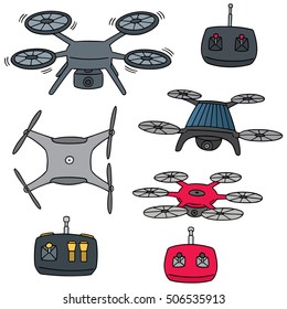 vector set of drone