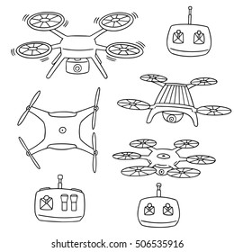 vector set of drone