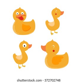 Vector set of ducks.It can be used for children's illustration