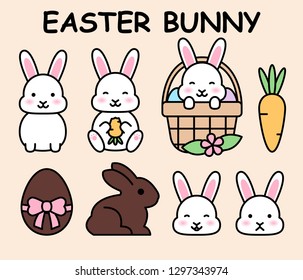 Vector set "Easter Bunny" - icons
