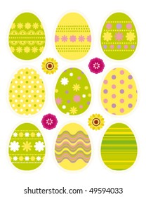 Vector Set of Easter Egg
