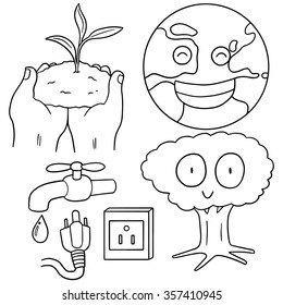 vector set of ecology icon