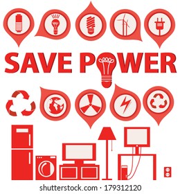 Vector set of ecology icons/buttons eps 10