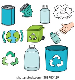 Vector Set Recycle Garbage Stock Vector (Royalty Free) 720721462