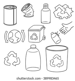 Vector Set Ecology Recycle Icon Stock Vector (Royalty Free) 389983429 ...