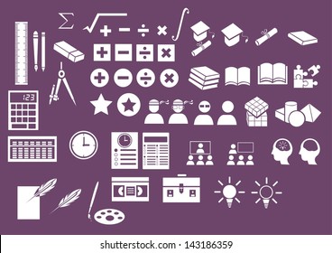 Vector set: Education vector set