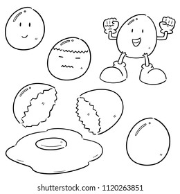 vector set of egg