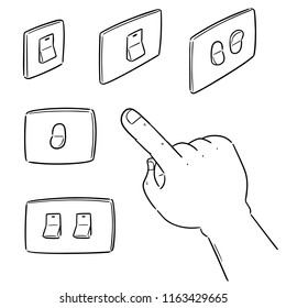 vector set of electric switch