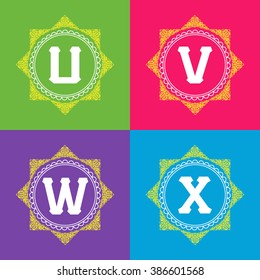 Vector set of elegant decor ornamental page decoration frames, monogram calligraphic design elements for invitation, 
congratulation, greeting card, menu, certificate.
