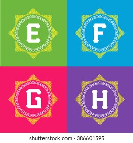 Vector set of elegant decor ornamental page decoration frames, monogram calligraphic design elements for invitation, 
congratulation, greeting card, menu, certificate.
