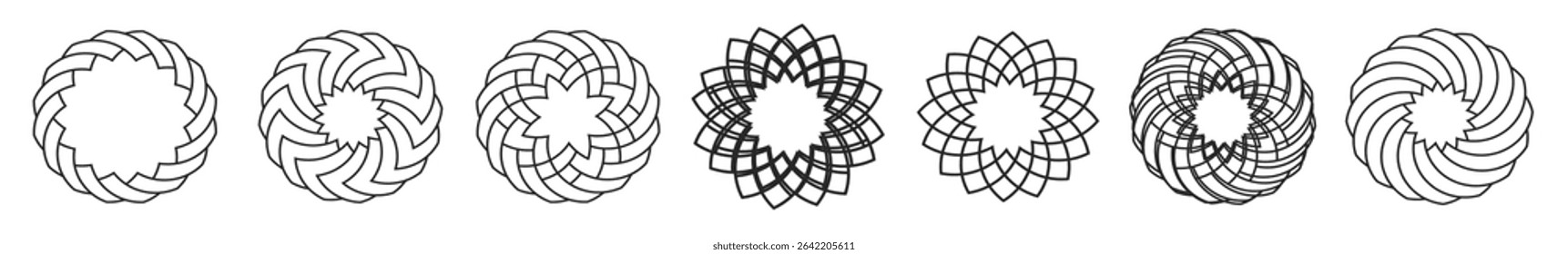 Vector set of elements for arabic design