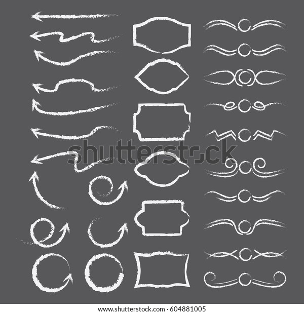 Vector set elements for\
design and page decoration. A set of dividers, frames, arrows for\
your ideas.