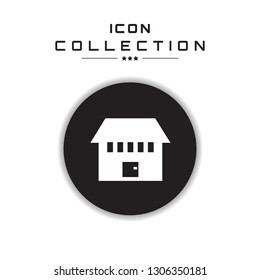 Vector set elements for websites and services.  Icon of house