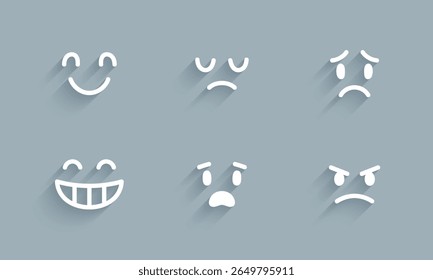 Vector Set of Emoticon Expression