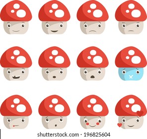 Vector set of emoticons 