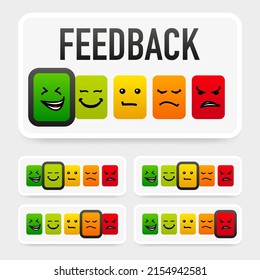 Conjunto de vectores de emoticonos. Iconos tristes y felices. Icono de comentarios